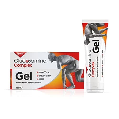 Image of Optima Glucosamine Complex Gel, Natural, Cruelty Free, Cooling, with Aloe Vera, Devil's Claw and MSM, 125 ml