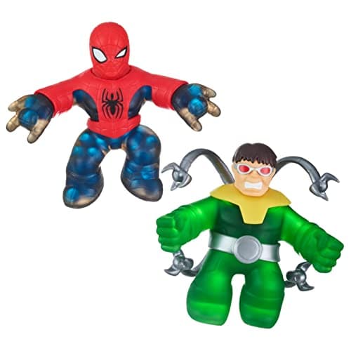 Image of Heroes of Goo Jit Zu Marvel Versus Pack - 2 Exclusive Marvel Heroes 4.5-Inch Tall Action Figures, Ultimate Spider-Man versus Doctor Octopus (41378)
