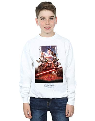 Image of Absolute Cult Star Wars The Rise Of Skywalker Poster Boys Sweatshirt White 7-8 Years