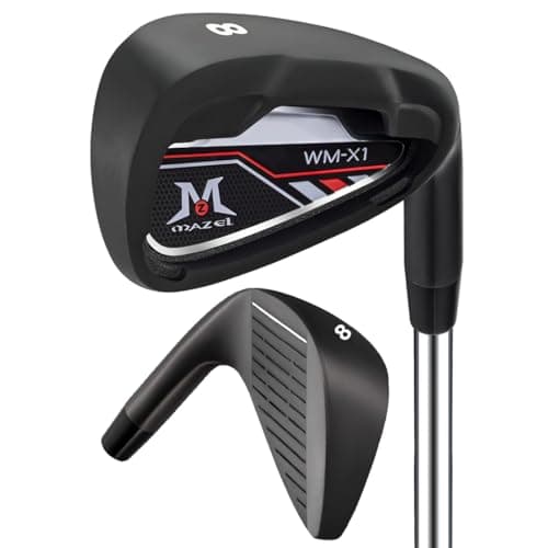 Image of MAZEL Golf Iron for Men 1,2,3,4,5,6,7,8,9, P, S, Right Hand Single Golf Club Iron CNC Milled Face, Precise Direction
