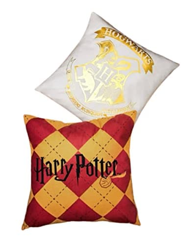 Image of Divas World Harry Potter Cushion Cover Hogwarts Square Pillow Cases Pack of 2 Living Bed Room Sofa Home Decor Gift