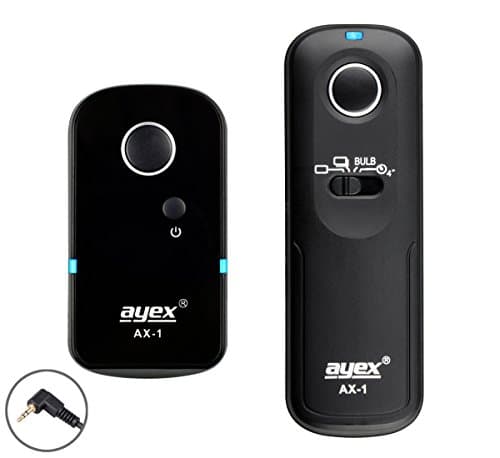 Image of ayex Remote Shutter Release Control AX-1, Compatible with e.g. Pentax: 645D K30 K50 IST-DL K100D Compatible Olympus OM-D E-M1 Mark I With Many Features such as Continuous Shooting and Bulb Mode