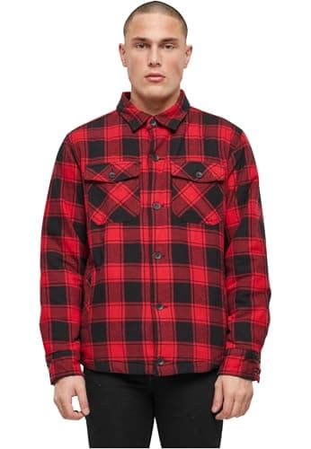 Image of Brandit Lumber Jacket, color: red/black, size: S