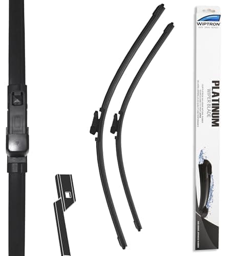 Image of Wiptron Platinum Wiper Blade Set fits: Ford Puma SUV (Oct 2019 Onwards) Durable, Aerodynamic Front Wiper Blades with Consistent All-Climate Efficiency