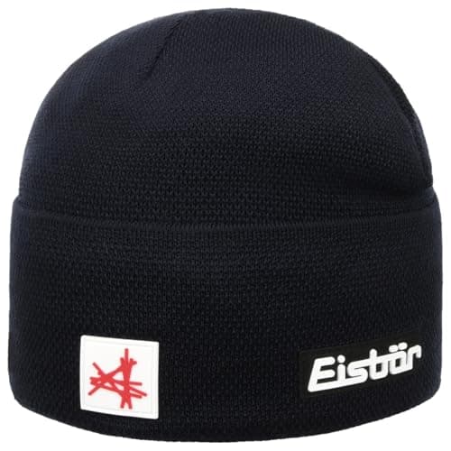 Image of Eisbär Men's Rai Ski Austria Merino Winter Hat with Fleece Protects Against Cold and Wind - Beanie with Envelope Warm Knitted Hat Soft Comfortable Hood from Austria, blue, One Size