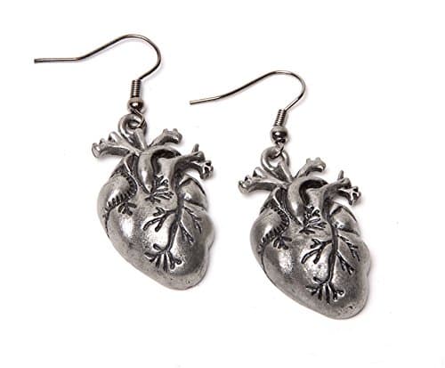 Image of Gravity Steampunk Earrings - Human Heart