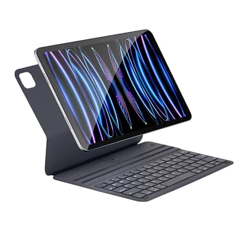 Image of Seagtigau Smart Keyboard Folio for iPad Pro 12.9 inch (3rd, 4th, 5th and 6th gen) and iPad Air 13 Inch (M4/M3/M2, 2026/2025/2024), Magnetic Keyboard Case with Two Viewing Angles, Front Back Protection