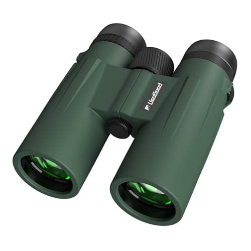 Image of Usogood Green Professional Long Range 12x50 Binoculars for Adults – BaK4 Prisms and FMC Lenses, Non-Slip and Waterproof with Powerful Binoculars for Bird Watching, Hunting, Hiking
