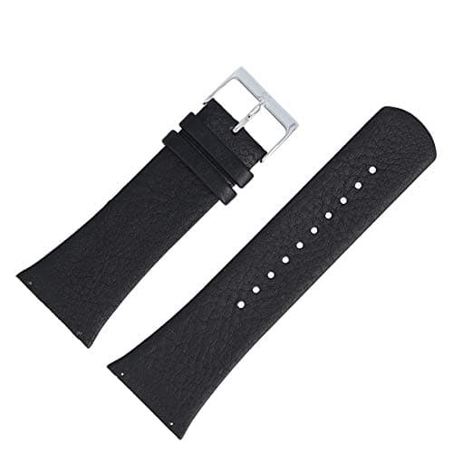 Image of Skagen SKW6070 Watch Strap 28 mm Leather Black, black, 28mm