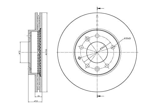 Image of metelligroup 23-0901C - Made in Italy - Coated Brake Discs