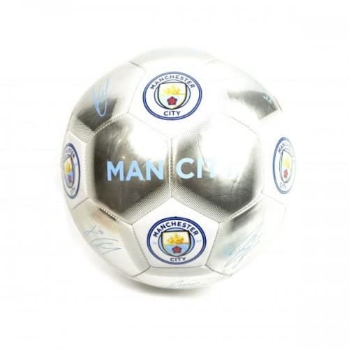 Image of Manchester City FC Man City Special Edition Signature Ball Size 5 MC08292 Ball, Adults Unisex, Multicoloured (Multicoloured)