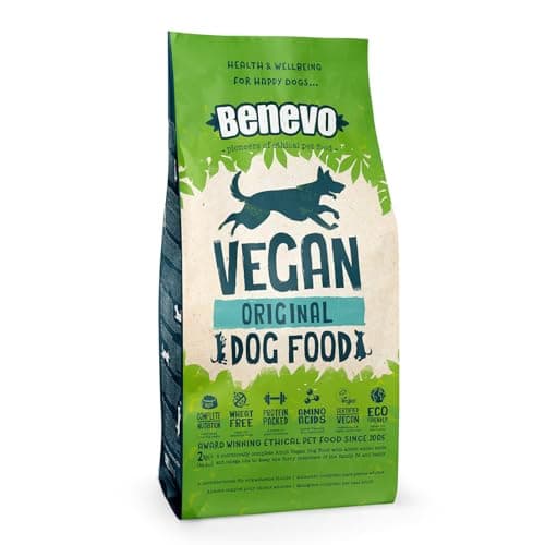 Image of Benevo Vegan Dog Food (1.8kg) – Complete Plant-Based Dry Food | Hypoallergenic, Wheat-Free, Non-GM | With Taurine, L-Carnitine & Essential Fatty Acids | PETA & Vegan Society Approved