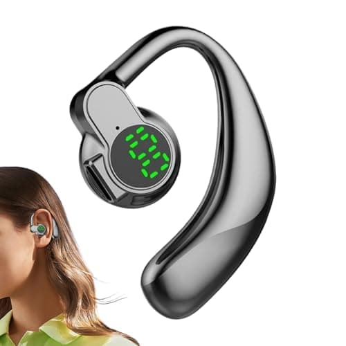 Image of Luieonm Wireless Over The Ear Earbuds, Gym Headphones, Headset with Digital Display for Music Gym Swimming Phone Calls Study Outdoor Home Play Game Work