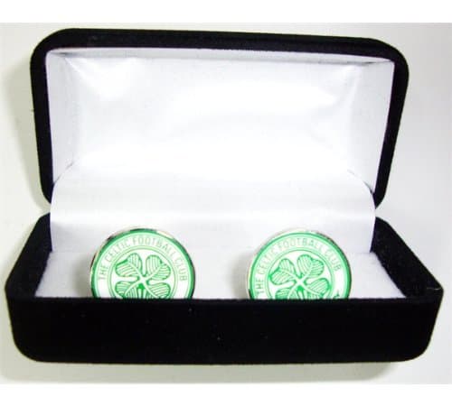 Image of New Official Football Team Crest Cufflinks (Celtic FC)
