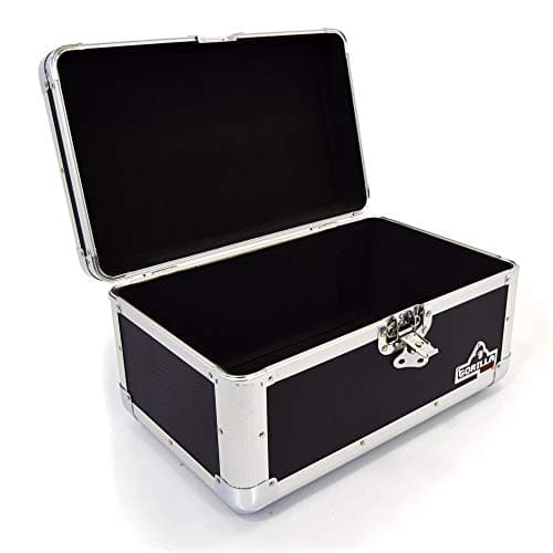 Image of Gorilla 7" Singles Vinyl Record Carry Case Storage Box Tough Strong Holds 200pcs inc FREE Cleaning Cloth