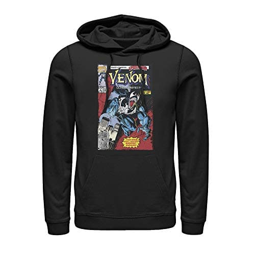 Image of Marvel Men's Venom Lethal Protector Greatest Enemy Pull Over Hoodie, Black, 3X