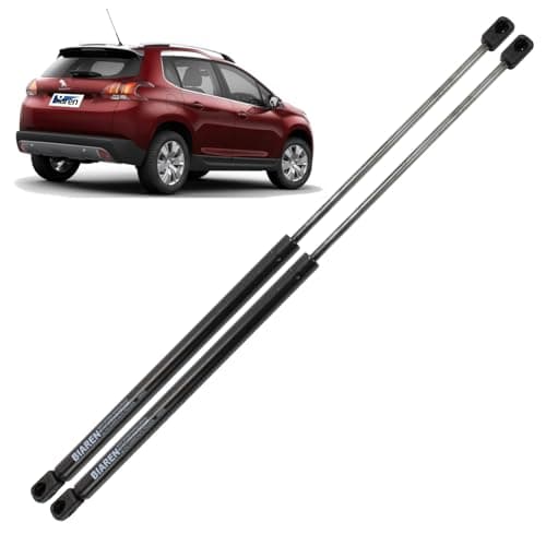 Image of BIAREN 2x Rear Tailgate Boot Gas Struts For Peugeot 2008 (2013-2019) Lift Support System 740 (N) 377 MM 9678317180