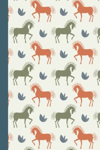Image of Notes: 6x9 Hardcover Password Book Cleverly Disguised With Beautiful Design / Colorful Decorative Horse Art Pattern / Hardback Discreet Internet ... Log-book / Alphabetical Tabs / Large Print