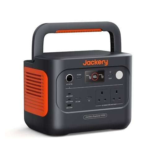 Image of Jackery Explorer 1000 v2 Portable Power Station(2024 New),1070Wh LiFePO4 Battery,1500W AC/100W USB-C Output, 1 Hr Fast Charge, Solar Generator for Outdoor Camping,Off-grid Living,RV,Emergency