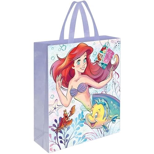Image of Disney The Little Mermaid Tote Bag (33cm x 27cm) - Vibrant Multicolor & Unique Design - Perfect for Kids & Fans on-the-go Adventure - 1 Pc