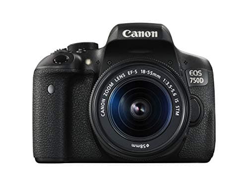 Image of Canon EOS 750D Digital SLR Camera with 18 - 55 mm Lens (Renewed)