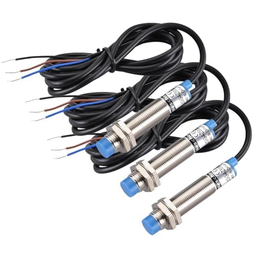 Image of Heschen M12 Inductive Proximity Sensor Switch, Non-shield Type, LJ12A3-4-Z/BX, Detector 4mm, 10-30VDC 200mA, NPN Normally Open(NO), 3 Wire (3)