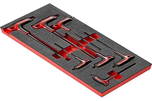 Image of FACOM - Torx Male Wrench Tool Module with T-Handle - MODM.89TXA - Foam Tray - Allen Wrenches - Robust and Durable Material - Tool Set for Professionals and Enthusiasts