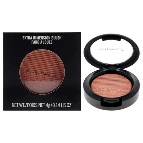 Image of MAC Extra Dimension Blush - Hushed Tone - Cream Liquid Powder - Shimmery - Cranberry - Palette - 0.14 oz