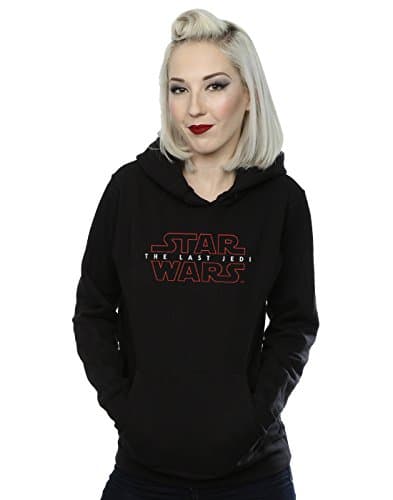 Image of Star Wars Women's The Last Jedi Logo Hoodie Small Black
