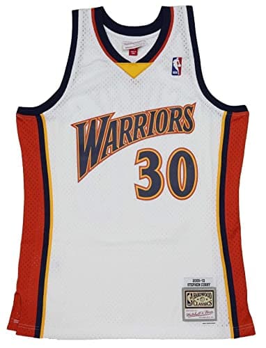 Image of Mitchell & Ness Stephen Curry #30 Golden State Warriors NBA Kids Swingman Home Jersey, M