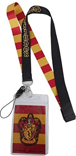 Image of HARRY POTTER Lanyard Gryffindor w/Card Holder New 48541