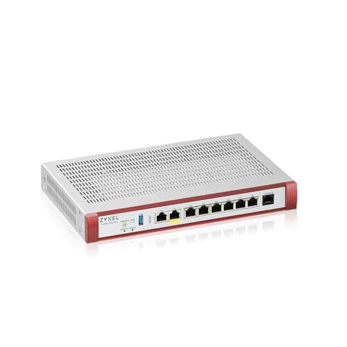 Image of Zyxel USGFLEX200HP ZyWALL High Speed Cyber Security Firewall | 1-Year UTM Security Pack | 2x Multi-Gig 2.5G (1x PoE+) | VPN | Business Class | Up to 100 Users | Nebula Cloud
