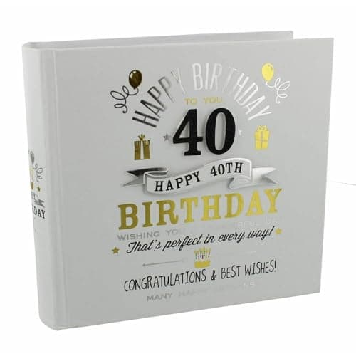 Image of Signography 40th Birthday Photo Album 4x6 (FL29940)