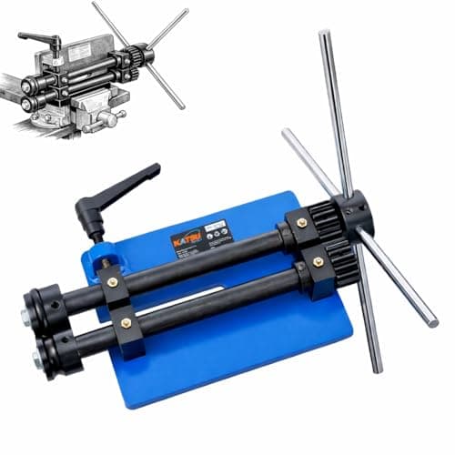 Image of KATSU Tools 8" Heavy Duty Sheet Metal Bead Roller Swager Rotary Swaging Rolling Former Bending Machine Metalworking Tool, Model 165220