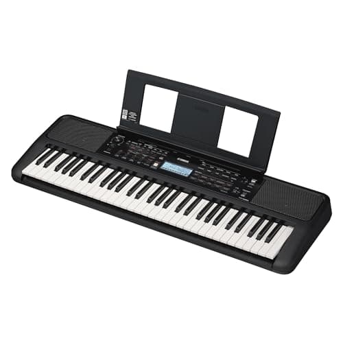 Image of Yamaha PSR-E383 Portable Keyboard for Beginners, 650 Authentic Instrument Voices and Touch-Sensitive Keys with 48-Note Polyphony, Includes 2 Online Lessons with Yamaha Music School Teacher