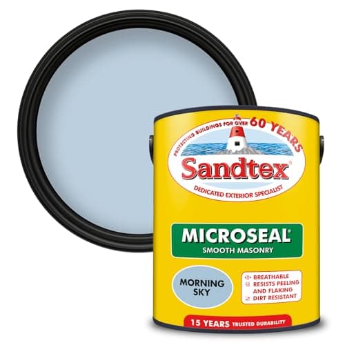 Image of Sandtex - Smooth Masonry Paint 5L - Morning Sky