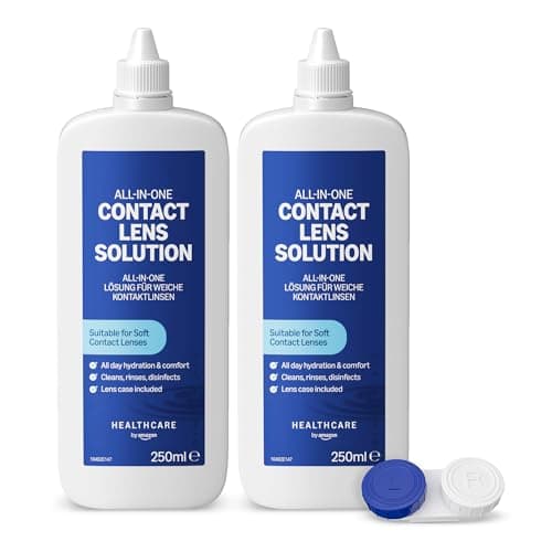 Image of Healthcare by Amazon All-In-One Contact Lens Solution 2 x 250 ml (Previously a Amazon Basic Care brand, same product)
