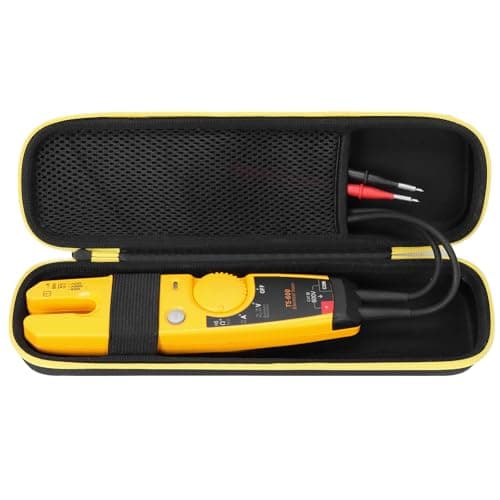 Image of SnawikiBag Hard Case Replacement Compatible with Fluke T5-1000/ T6-1000/ T5-600/ T6-600 Electrical Voltage Continuity Current Tester Organizer Holder, Black(Case Only)