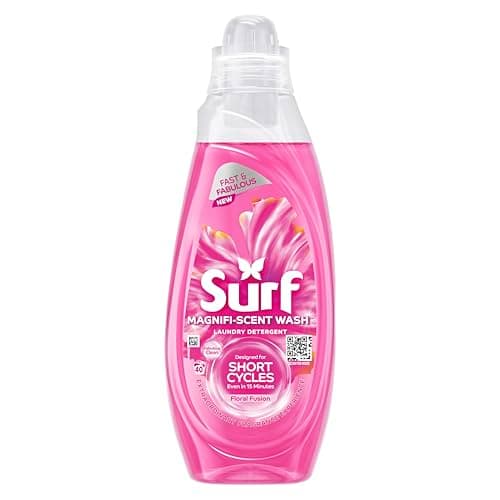 Image of Surf Magnifi-Scent Wash Floral Fusion Laundry Liquid For Short Cycles Fast and Fabulous Fragrance 1.08 L (40 Washes)