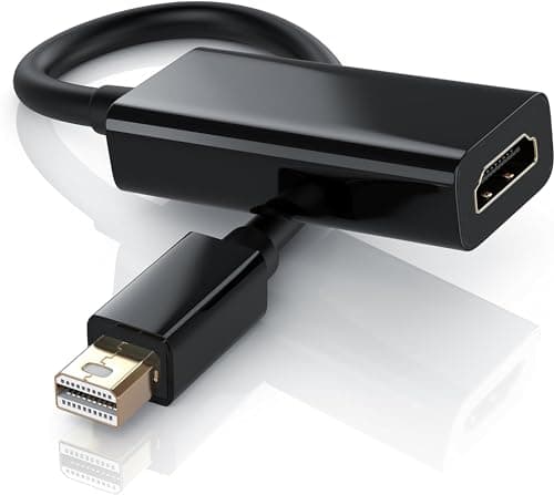 Image of PENCILUPNOSE Mini Display port to HDMI Adapter for Monitor 4K / 2K 30Hz, 1080P 60Hz, MacBook Air/Pro, Compatible with iMac, Surface Pro, Monitor, Projector, TV, Laptop, DP