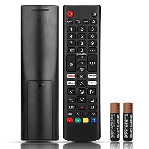 Image of LG TV Remote Control Replacement | 2 AAA Batteries Included - L G Smart TV Remote for All LG LCD LED HDTV UHD 3D 4K Models | AKB75095308 AKB75095307 AKB7415324 Remote Control for L G Smart TVs Remte