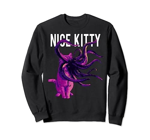 Image of Marvel Captain Marvel Goose Nice Kitty Tentacle Neon Sweatshirt