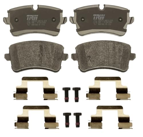 Image of TRW GDB1866 Brake Pad Set of 4 for Audi A6 / S6 C7 (4G2, 4GC) 2010-2018 Rear Axle and other vehicles