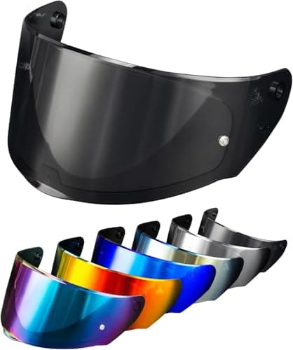 Image of PSLER Helmet Visor for LS2 Outer FF320 Rapid FF353 Assault FF328 Stream FF800,Tinted Motorcycle Visor Motorbike Helmet Face Shield Accessories Replacement(Light Black)