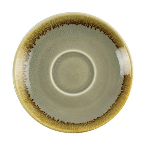 Image of Olympia Kiln Espresso Saucer Moss (Pack of 6) - Porcelain Tea, Coffee Small Plate for Cups GP477