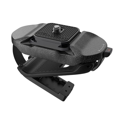 Image of PGYTECH Beetle Camera Clip V2 with Plate Quick Release System for Sony, Nikon, Fuji, DSLR/SLR, Arca Quick Release Plate for Action Cameras Backpack Strap Mount