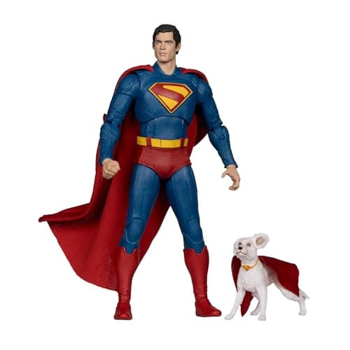 Image of McFarlane DC Multiverse Superman and Krypto (Superman Movie) 7in Action Figure (Deluxe Theatrical Edition) Toys