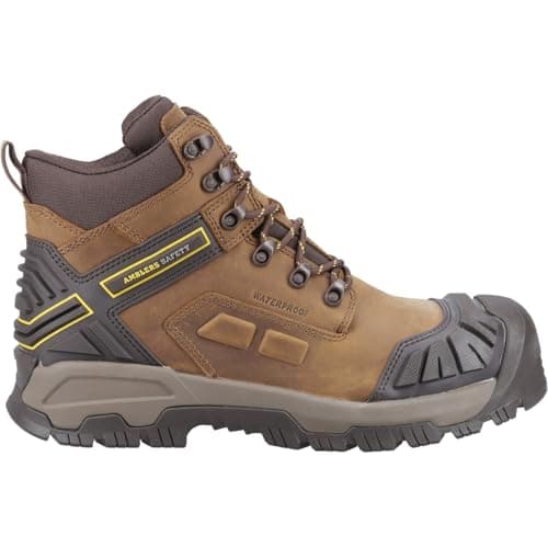 Image of Amblers Safety AS961C Quarry Safety Boot Waterproof Safety Footwear Male Brown UK Size 8