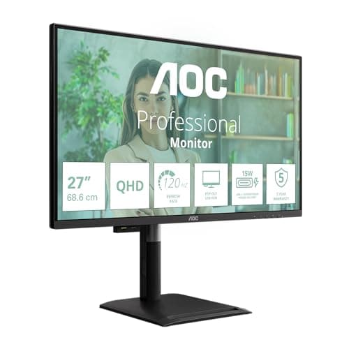 Image of AOC Q27P4U computer monitor 68.6 cm (27") 2560 x 1440 pixels Wide Quad HD Black