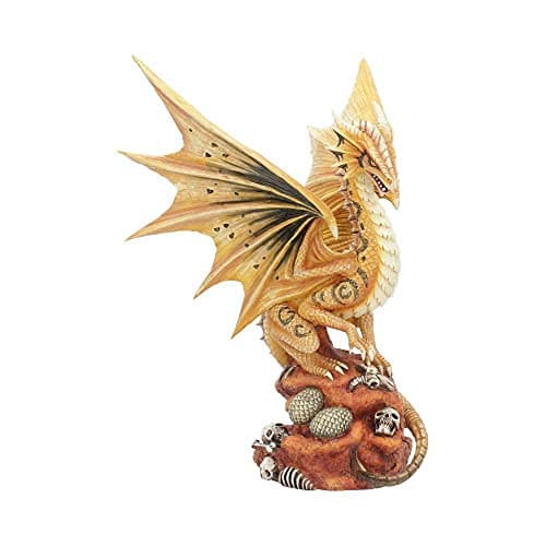 Image of Nemesis Now Adult Desert Dragon Anne Stokes 24.5cm Figurine, Resin, Yellow, One Size